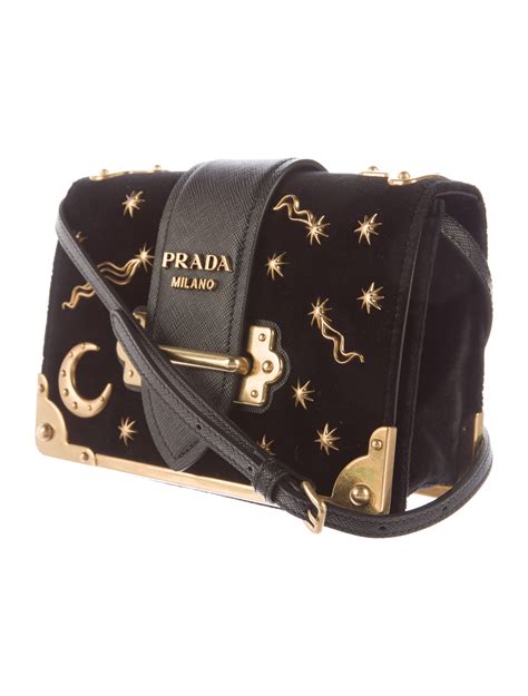 prada astrology bag velvet|Prada cahier astrology shoulder bag.